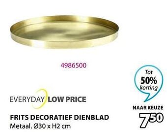 Jysk Frits decoratief dienblad aanbieding