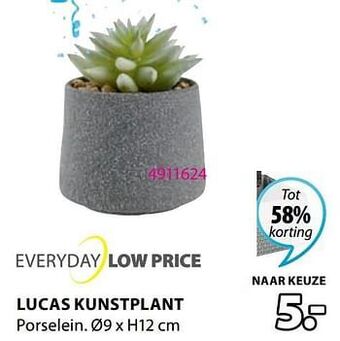 Jysk Lucas kunstplant aanbieding