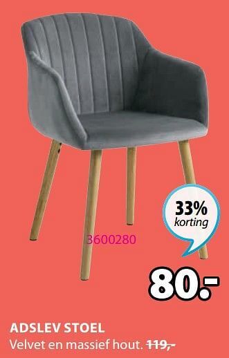 Jysk Adslev stoel aanbieding