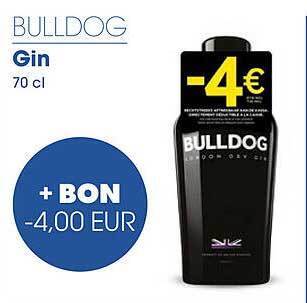 Prik en Tik Bulldog Gin aanbieding