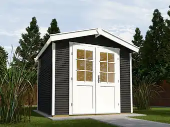 Brico Weka tuinhuis 218 GR3 antraciet 235x301cm aanbieding