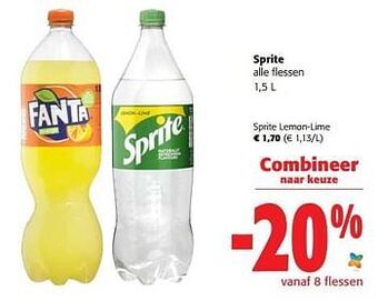 Colruyt Sprite lemon-lime aanbieding