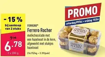 ALDI Ferrero rocher aanbieding