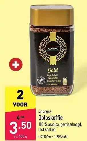 ALDI Oploskoffie aanbieding