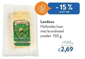 OKay Landana hollandse kaas met brandnetel sneden aanbieding