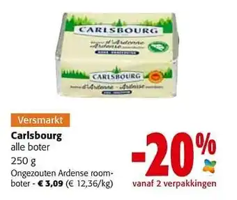 Colruyt Carlsbourg alle boter aanbieding