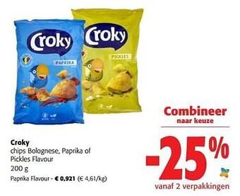 Colruyt Croky paprika flavour aanbieding