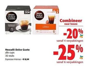 Colruyt Nescafé dolce gusto espresso intenso aanbieding