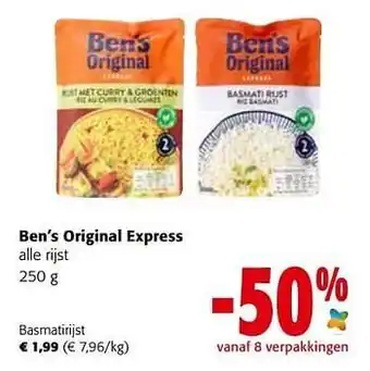 Colruyt Ben’s original express basmatirijst aanbieding