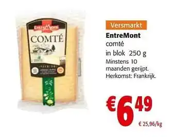 Colruyt Entremont comté aanbieding