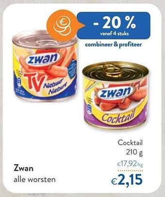 OKay Zwan cocktail aanbieding