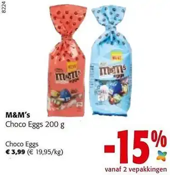 Colruyt M+m’s choco eggs aanbieding