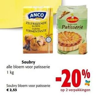 Colruyt Soubry bloem voor patisserie aanbieding