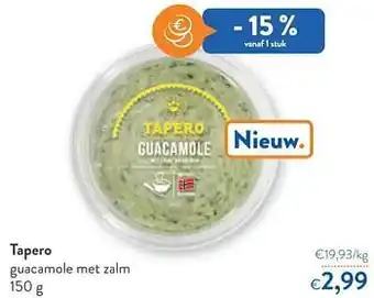 OKay Tapero guacamole met zalm aanbieding