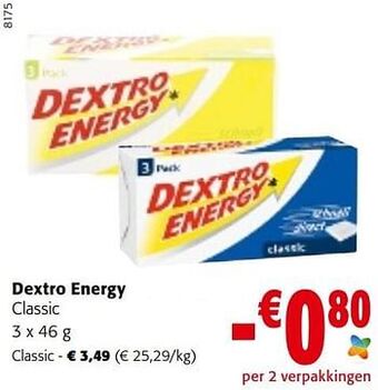 Colruyt Dextro energy classic aanbieding