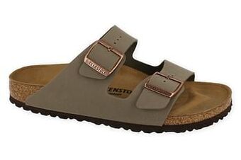 Berca Shoes Birkenstock Slipper Heren Arizona Stone Narrow Fit - Bruin aanbieding