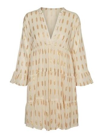 Berca Shoes Only Kleedje Mary Dress - Beige aanbieding