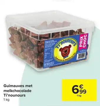 Guimauves met melkchocolade Ti'nounours