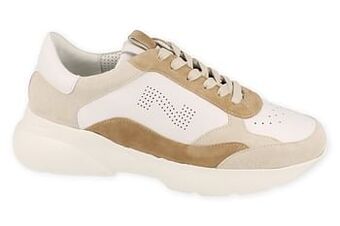 Berca Shoes Nathan-Baume Sneaker Laag Dames Volledig Leder - Wit aanbieding