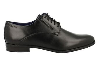 Berca Shoes Bugatti Geklede Veterschoen Heren - Zwart aanbieding