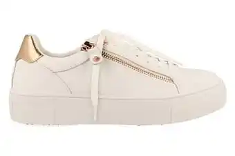 Berca Shoes Tamaris Sneaker Laag Dames Touch It Clean White Functionele Rits - Wit aanbieding