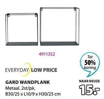 Jysk Gard wandplank aanbieding