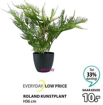 Jysk Roland kunstplant aanbieding