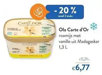 OKay Ola carte d`or roomijs met vanille aanbieding