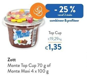 OKay Zott monte top cup aanbieding