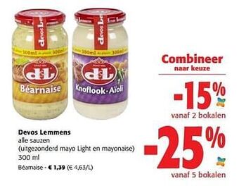 Colruyt Devos lemmens béarnaise aanbieding