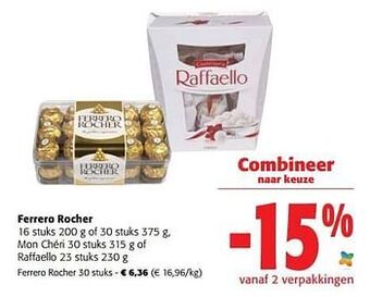 Colruyt Ferrero rocher aanbieding