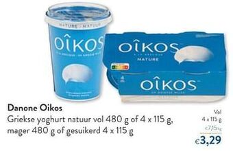 OKay Danone oikos griekse yoghurt natuur vol aanbieding