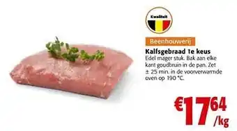 Kalfsgebraad 1e keus