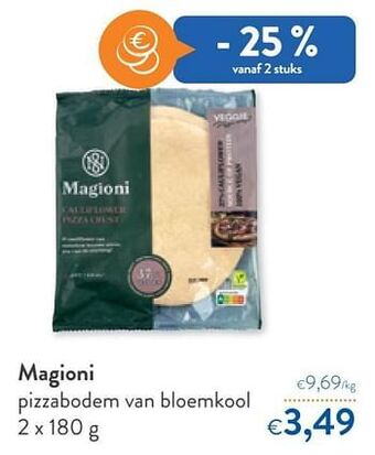 Magioni pizzabodem van bloemkool