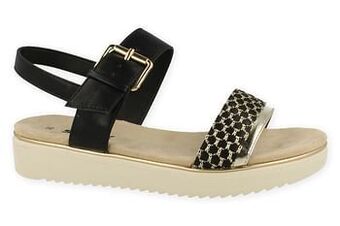 Berca Shoes Sprox Sandaal Dames - Zwart aanbieding
