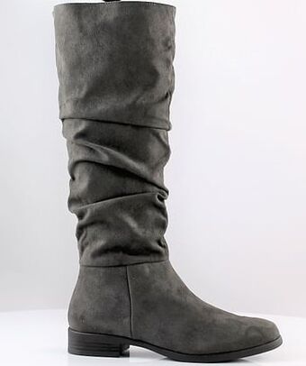 Berca Shoes Claudia Ghizzani Lange Laars Plat Dames - Grijs aanbieding