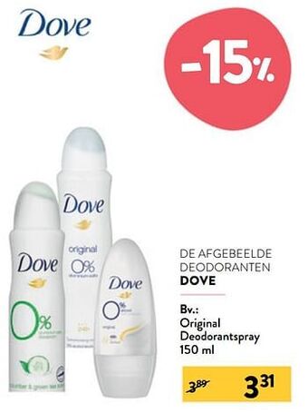 Di Original deodorantspray aanbieding