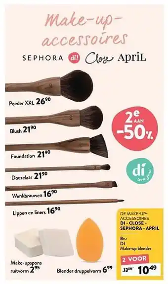 Di Di make-up blender aanbieding