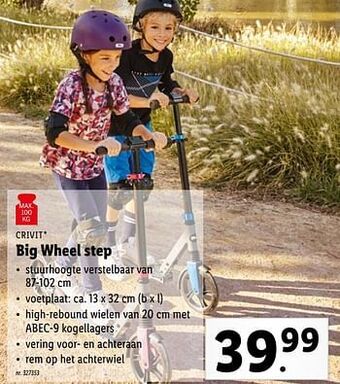 Lidl Big wheel step aanbieding