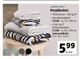 Lidl Livarno Home Handdoeken aanbieding