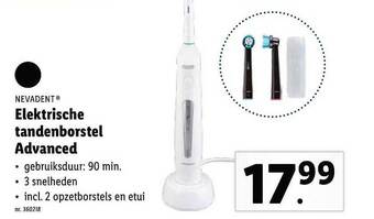 Lidl Nevadent Elektrische Tandenborstel Advanced aanbieding