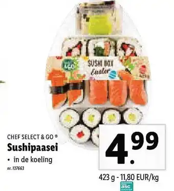 Lidl Chef Select & Go Sushipaasei aanbieding