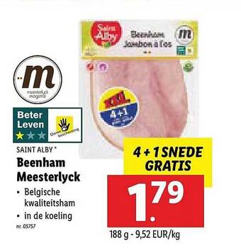 Lidl Beenham Meesterlyck aanbieding