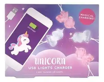 Smartphone oplaadkabel met lichtjes Unicorn