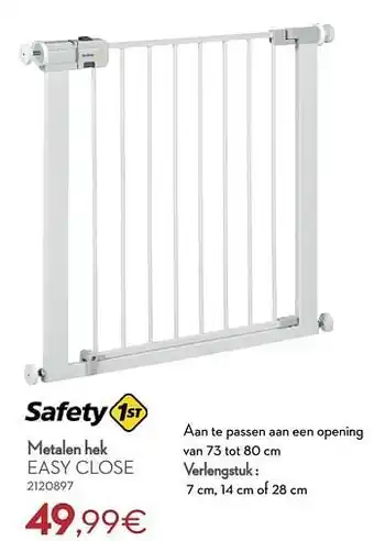 Cora Metalen hek easy close aanbieding