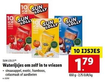 Waterijsjes om zelf in te vriezen