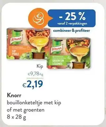 OKay Knorr bouillonketeltje met kip aanbieding