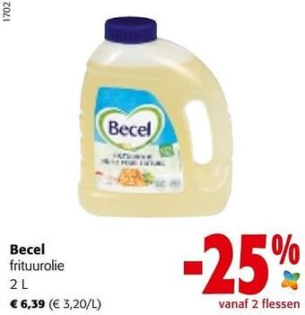 Colruyt Becel frituurolie aanbieding