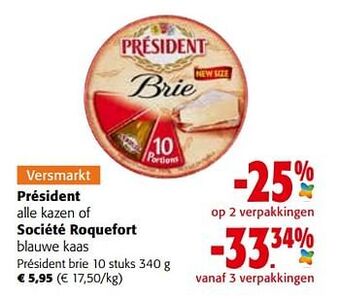 Colruyt Président brie aanbieding