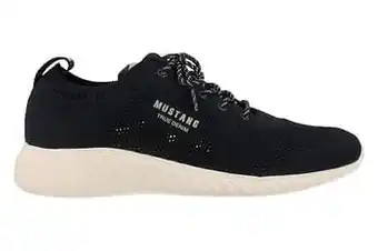 Berca Shoes Mustang Veterschoen Dames Sneakersock - Blauw aanbieding